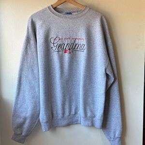 Ohio State University Embroidered Grandma Champion Sweatshirt Size Large
